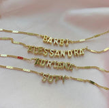Pulsera eslabon planchado personalizada