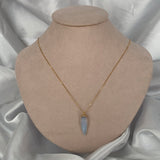 Collar piedra natural XL transparente